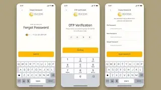 Forgot Password, OPT Verification and Password Reset in Figma