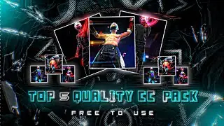 FREE FIRE TOP 5 QUALITY CC ❤️‍🔥| FREE FIRE 4k CC  | TOP 5 CC PACK⬇️ 