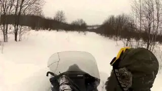 Покатушки по глубокому снегу (Yamaha Viking-2 & Scandic SWT 600)