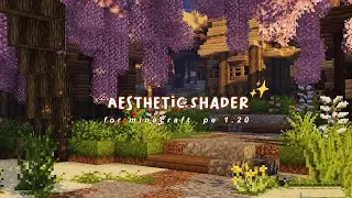 aesthetic shader for minecraft pe 1.20.2 🌱 (render dragon)