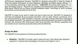Tally Introduction
