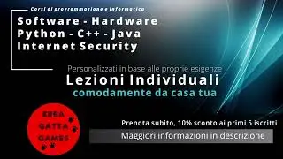 Corsi di programmazione online - Python, C++, Java, Sicurezza Informatica, Hardware