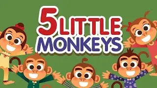 Five Little Monkeys Jumping on the Bed | Fun Nursery Rhyme for Kids!