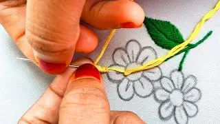 New Simple And Exclusive Hand Embroidery Flower Stitches||Creative Crafts