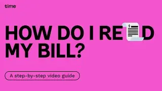 How do I read my Time Internet bill?