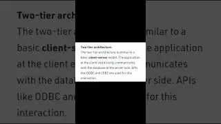Types of DBMS Architecture # 1-Tier # 2-Tier # 3-Tier 