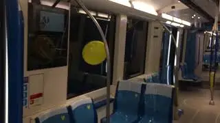 Cute Bouncy Balloon on Azur Train on the Green Line of the Montreal Metro