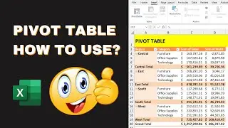 How to use Pivot table in Excel | How to Pivot in Excel
