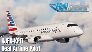 FSS E175 - Brand New Pittsburgh Airport - KJFK-KPIT - Real Airline Pilot