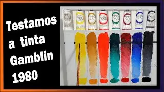 Testamos a  Tinta Óleo  Gamblin 1980
