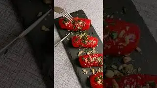 Рулетики из запечённого перца