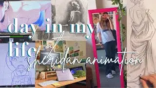 day in my life at one of the top animation schools!! | film bts | figure drawing