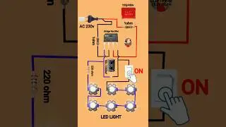 How to make simple Led circuit | Led circuit diy #shorts #led