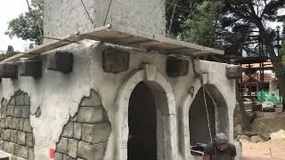 Отделка фасада торгового павильона