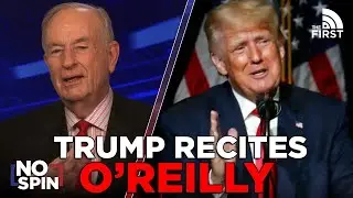 Donald Trump Reads Bill O’Reilly’s Message at the Courthouse