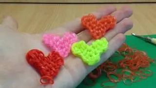 Сердце из резинок на рогатке