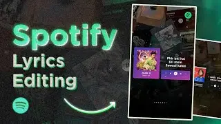 Instagram Trending Spotify Lyrics Editing | Alight Motion Tutorial