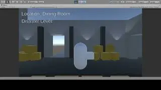 Interactivity combined with room to room transition
