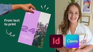 Design a Brochure in Canva or InDesign - From Text to Print