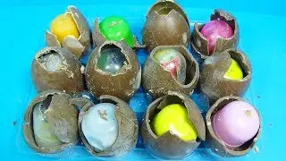 SUPER Unboxing surprise eggs with toys ANGRY BIRDS and SMURFS for BABY