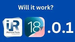 Will it work? iRemove tools on iOS 18.0.1