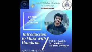 National Level Webinar on “Introduction to Flask with Hands On”