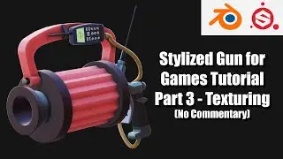 Gun from Sunset Overdrive - Game Asset Tutorial Part 3 (Blender 2.8, Substance Painter)