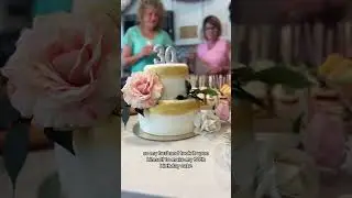 My husband got me a re-do wedding cake! 🍰 #wedding #weddingcake #storytime #husbandandwife #shorts