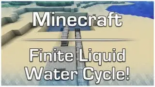 Minecraft: Finite Liquid Water Cycle with pumps and pipes!
