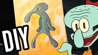 【Last Minute Gift DIY】Squidward's Painting