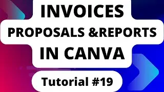Tutorial # 19 How to create different invoices, proposals and reports in canva@Tech Reveals 