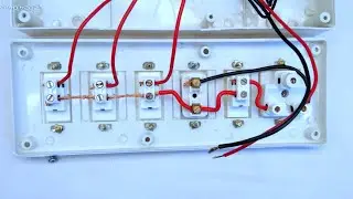 4 switch 1 socket 1 indicator connection | Board Wiring