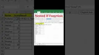 Excel Pro Trick: How to use IF Function in multiple Condition ? |Nested If Function 