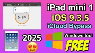iCloud Bypass iPad mini 1 iOS 9.3.5 Windows tool Step by Step Tutorial 2025