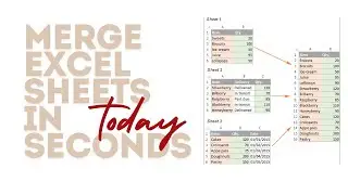 Merge Multiple Sheets in Excel in Seconds! | Quick & Easy Tutorial