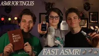 Fast ASMR with Three Brothers - (ASMR for Tingles)