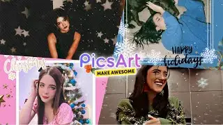4 IDEAS DE EDICIONES NAVIDEÑAS (AESTHETIC) | Replays de navidad en Picsart 2023