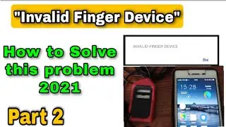 How to fix invalid finger device problem in Morpho ? | Invalid finger device problem in morpho