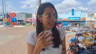 VAMOS UMA FEIRA DE ROUPA NA PRAÇA E UM POUCO DO TRÂNSITO EM SANTANA DO IPANEMA AL