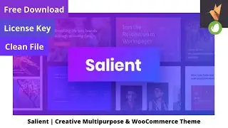 Salient | Creative Multipurpose & WooCommerce Theme FREE DOWNLOAD with Working Activation Key