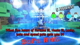 What 5 Hours of MAX LUCK got me in Sol's Rng | ROBLOX