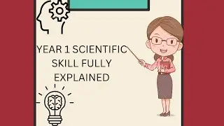 YEAR 1 SCIENTIFIC SKILLS FULLY EXPLAINED