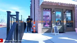 Behind The Scenes of Filming At A Tiny Pink Cafe   4K