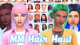 The Sims 4- Maxis Match Hair CC Haul + Maxis Match CAS