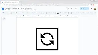 How to Insert the ANTICLOCKWISE OPEN CIRCLE ARROWS Symbol in Google Docs