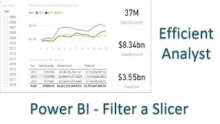 Power BI Filter a Slicer
