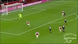 Mesut Ozil, inventor of hitting into the ground finish.