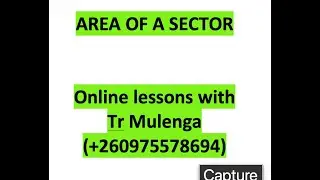Area of a sector