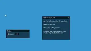 SFML GUI test - Under Development