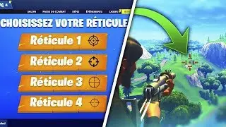 Comment CHANGER la FORME et COULEUR de son VISEUR sur Fortnite !!
